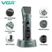 VGR Clipper Professional Cordless Barber Hair Cutting hine Digital Display Haircut Trimmer for Men V-696_viptrois.com