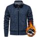 Men’s Winter Stand Collar Cardigan – Thick Knit Sweater Coat (Black/Beige/Dark Gray/Light Gray/Blue/Burgundy/Espresso, M-4XL)_viptrois.com