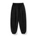 Men's Clothing Silk Leggings For Men Spring And Summer Casual Pants With Pleated Design And Side Stitching, Trendy Brand Loose Sports Trousers_viptrois.com