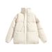 Unisex Oversized Padded Coat With Stand Collar - Thickened Winter Jacket For Men & Women, Loose Fit Warm Quilted Parka (Sizes M To 8XL)_viptrois.com