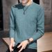 Pure Cross-Border Foreign Trade Dropshipping Bark Pattern Jacquard Round Neck Thin Knitted Sweater 2025 Spring Autumn_viptrois.com