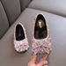 2025 Summer New Bow Ladies Girls Princess Girls Baby Princess Single Shoes Leather Shoes Dance Performance_viptrois.com