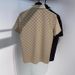 Men's Clothing Short Sleeved Polo Shirt Trendy Striped Plaid Letter Printing Casual T Shirt_viptrois.com