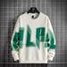 Men's Clothing Spring and autumn men's new fashion trend round neck long sleeve sweatshirt teenagers large size loose comfortable casual tops_viptrois.com