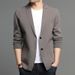 Men's Slim Fit Knit Cardigan Lightweight Long Sleeve Open Front Sweater Casual Solid Color Pullover For Spring & Autumn_viptrois.com