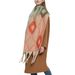 Unisex Women's thick mohair shawl with coarse tassels_viptrois.com