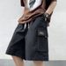 Men's Clothing Trendy Student Big Pocket Work Shorts Men's Summer Thin Loose Functional Sports Casual Five Point Pants_viptrois.com