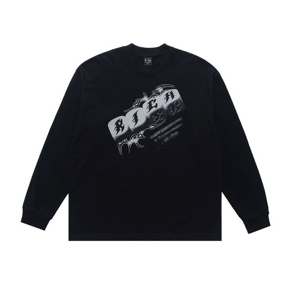 America Style Roud Eck Log Sleeve Dice High Street Prit T-shirt Me Ad Wome, Casual Top For Couples_viptrois.com