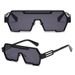 Cyberpunk 2025 Sunglasses - Metallic One-Piece Frame UV400 Unisex Shades (Oversized, Futuristic Style)_viptrois.com