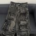 Men's Clothing High Street Heavy Washed Multi Pocket Workwear Jeans For Men And Women Loose American Straight Loose Wide Leg Mopping Trousers_viptrois.com