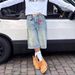 Men's Clothing Retro Washed High Street Denim Shorts Straight Wide Leg Distressed Loose Casual Versatile Cropped Pants_viptrois.com