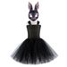 Easter Children's Princess Dress Rabbit Mask Carrot Three Piece Suit Girls TUTU Skirt Role Play Suit_viptrois.com