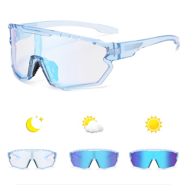 Outdoor Bicycle Riding Sunglasses Men's Colorful Color Changing Glasses Men's Sports Sunglasses Women's Cycling Glasses_viptrois.com