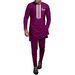 Men's clothing African national printing batik cotton men's casual set_viptrois.com