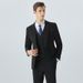 Men's Plus Size 3-Piece Suit Set – Two-Button Notch Lapel Business & Wedding Suit With Vest (Black/Navy/Medium Gray)_viptrois.com
