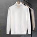 Unisex Style High Neck Sweater – Soft & Breathable Polyester Knit, Slim Fit Ribbed Hem, All-Season Essential_viptrois.com