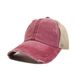 Cross grid washed ponytail baseball for women in summer, spring, and autumn, made of old light board, outdoor sun_viptrois.com