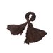 County Literature Brown Cotton Scarf For Women, Thin Artistic Linen Wrinkled Silk Scarf, Neck Tie, Long Strip,_viptrois.com