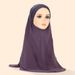 Women's Hijab double layer pleated headscarf crystal linen chiffon three color women's pullover hat comfortable and breathable shawl_viptrois.com