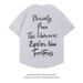 Fashionable, loose versatile, beautiful unisex T-shirt with round neck, pure cotton pullover, ruffled and handsome print_viptrois.com