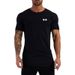 Fitness Clothes, Short-sleeved Men's Summer Sweat-absorbing And Breathable Top, Round Neck Bodybuilding Training Clothes, Men's Running Sports Cotton._viptrois.com