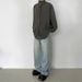 Niche Retro Washed Bamboo Stripe Wide Leg Light Color Jeans For Men Versatile Straight Leg Loose Fit_viptrois.com