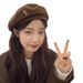 New Bear Cartoon Brown Woolen Beret Women Autumn And Winter Temperament Painter Hat For Men_viptrois.com