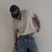 Men's Clothing New Henry Collar Button Niche Solid Color Short Sleeved T Shirt Men's Loose Versatile Personality Temperament Top_viptrois.com