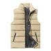 Winter Warm And Fashionable Cotton Men's Zipper Pocket Vest Stand Collar Jacket_viptrois.com