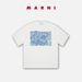 MARNI Luxury Fashion Brand Couple Short sleeved T-shirt Summer Casual Print Versatile Half Sleeves Unisex_viptrois.com