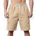 Men's Summer Sports Shorts Breathable Loose Fit Multi-Pocket Straight Squat Casual Workwear Style_viptrois.com