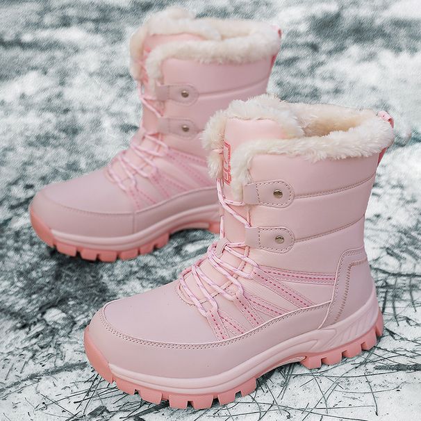 Women's Winter Snow Boots - Fleece Lined High Top Waterproof Boots For Outdoor & Hiking (Wide Width Available)_viptrois.com
