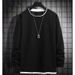 Men's Sweater Spring And Autumn Crew Neck Bottoming Shirt Top Casual Velvet_viptrois.com