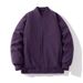 Men's Autumn New Baseball Collar Loose Thickened Warm Cotton Coat Plus Size Winter Solid Color Jacket 8XL_viptrois.com