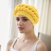 New Baotou Hat Braid Hat Messy Linen Wrinkled Braid Muslim Hat_viptrois.com