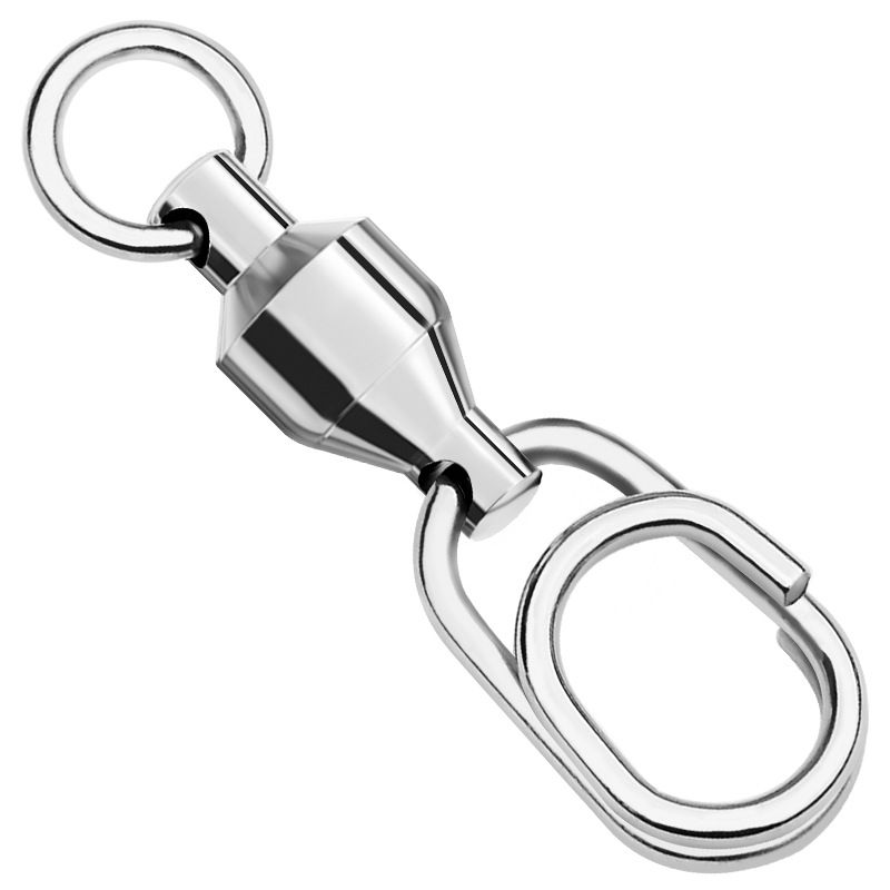 Stainls Steel Quick Release Oval Snap Bearing Swivel Sea Iron Plate Eight-shaped Ring Connector Fishing Gear_viptrois.com