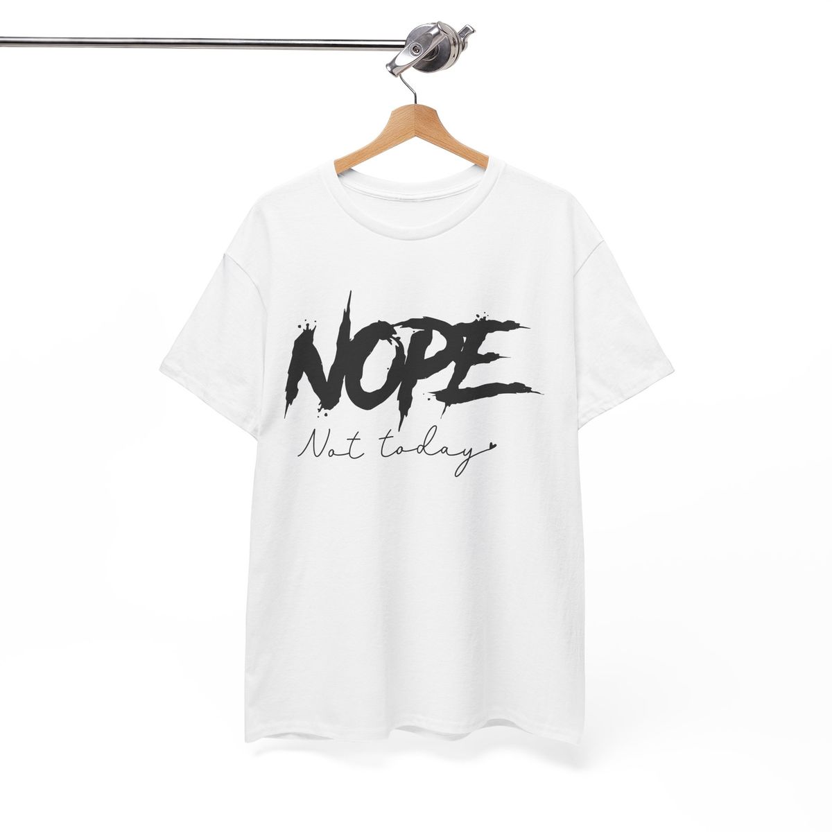 nope Not Today Shirt | Smart Snarky T-Shirt Mens Womens Tees Top | Sarcasm Humor Tee_viptrois.com