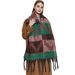Unisex Looped yarn reinforced love jacquard scarf shawl_viptrois.com