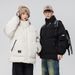 Men's Clothing Cotton Coat Couple Trendy Brand Puffer Coat Cotton Coat 2023 New Style Youth Student Korean Version Thick Warm Cotton Top Coat_viptrois.com