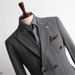 Men's clothing double breasted suit suit wedding groom suit jacket_viptrois.com