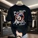Men's Clothing Short Sleeved Cotton T Shirt Loose T Shirt Half Sleeved_viptrois.com