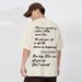 Men's Clothing High Street Printed Short Sleeved All Match Pure Cotton Half Sleeve T Shirt_viptrois.com