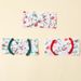 Europe and the United States cross-border new children's hair accessories baby Christmas headband digital printing Christmas holiday pattern wide hair_viptrois.com