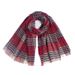 Unisex Double-sided fringe check shawl shawl for women_viptrois.com