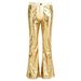 Men's Disco Sequins Flare Pants, 70s Retro Glitter Wide Leg Bell Bottoms For Stage Performance & Party, Silver Gold Black_viptrois.com