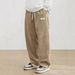 Men's Corduroy Casual Pants – High-Waisted Straight-Leg Trousers With Drawstring Waist For Retro Streetwear_viptrois.com