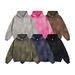 Vintage Washed Hoodie – Oversized 450g Cotton Streetwear Sweatshirt With Spray Dye & Distressed Details_viptrois.com
