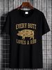 Every Butt Loves A Rub Funny Pig Pork BBQ Grill Novelty Vintage Men's T-Shirt Summer Versatile Unisex Stylish Slightly Soft Breathable Streetwear_viptrois.com