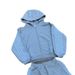 Unisex Striped Casual Hoodie Set With 3D Embroidery Design - Spring Couple Outfits In Grey (S/M/L/XL)_viptrois.com