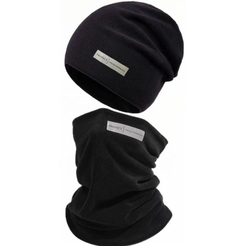 Fleece-Lined Thickened Autumn Winter Beanie Hat For Men And Women, Commuting Warm Headscarf Hat, Cycling Driving Neck_viptrois.com
